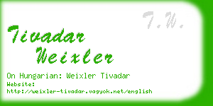 tivadar weixler business card